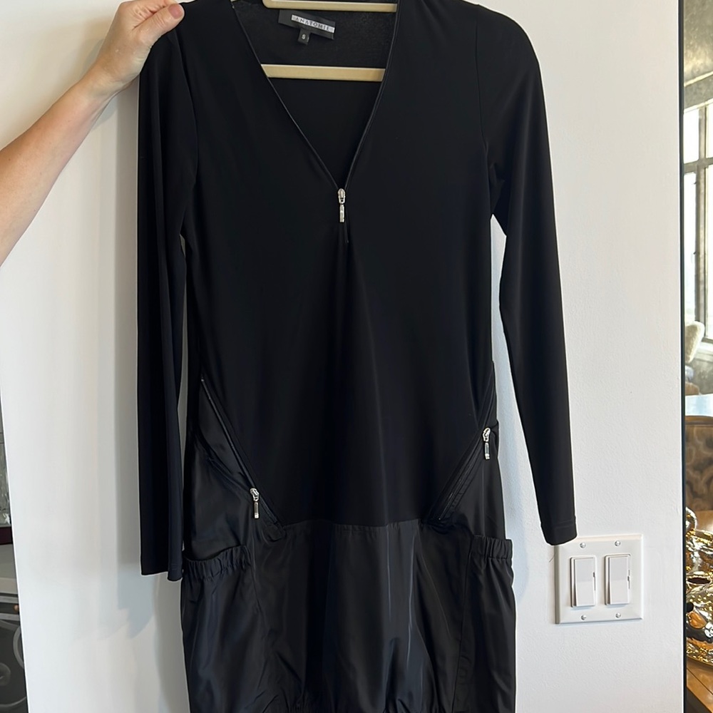 Anatomie small travel, fabric jersey/parachute two sets of pockets zip front